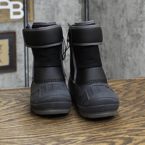 NWT Cat & Jack Toddler Boys Lenny Winter Boots 88236579 6T Black - Picture 4 of 7